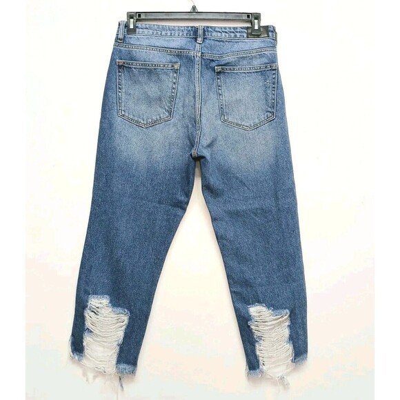 Hidden Jeans Curvy Women's Size 31 High-Rise Distressed Hem - Picture 3 of 10